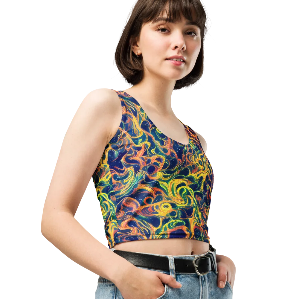 Celestial Flame on Crop Top — Right Front