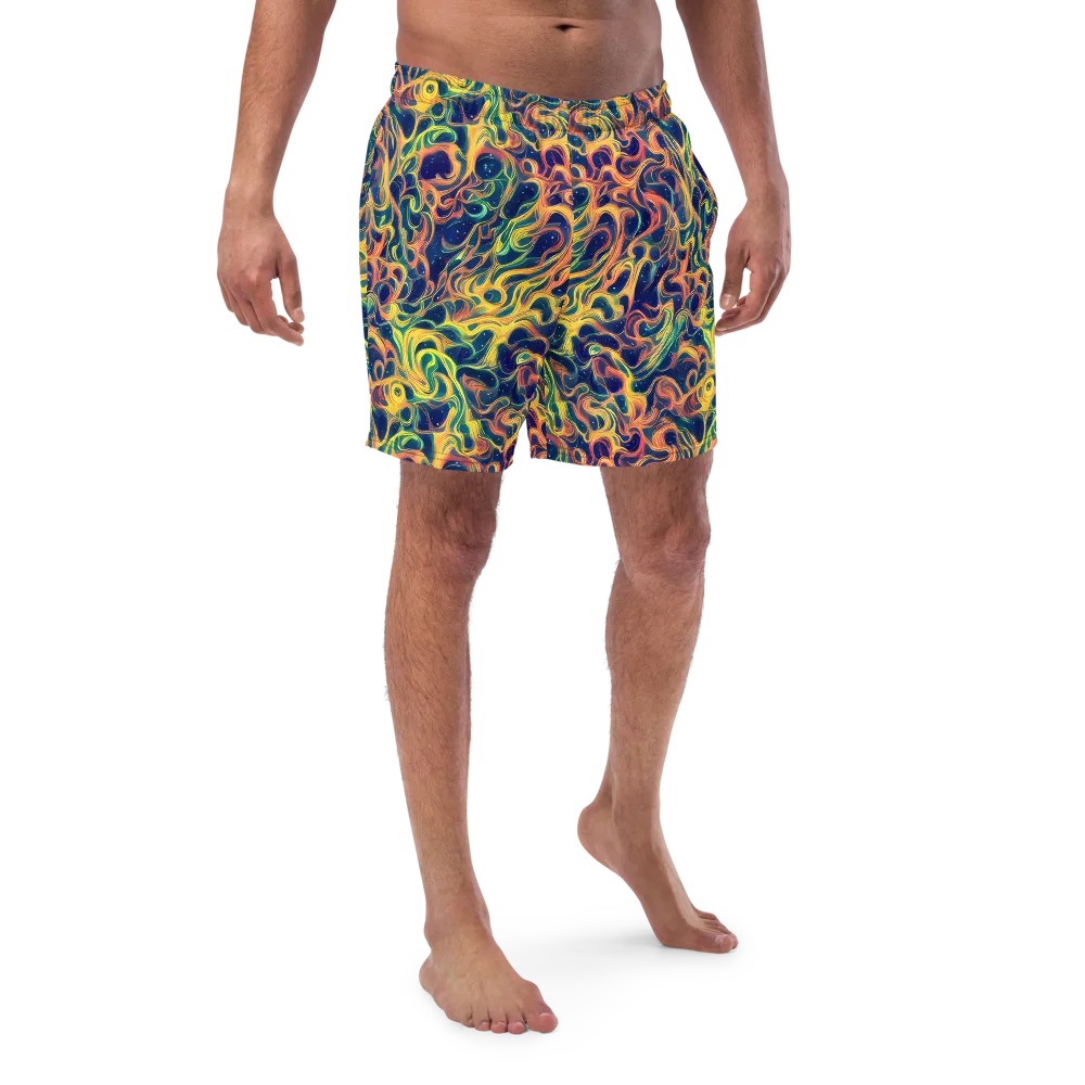 Celestial Flame on Swim Trunks — Front