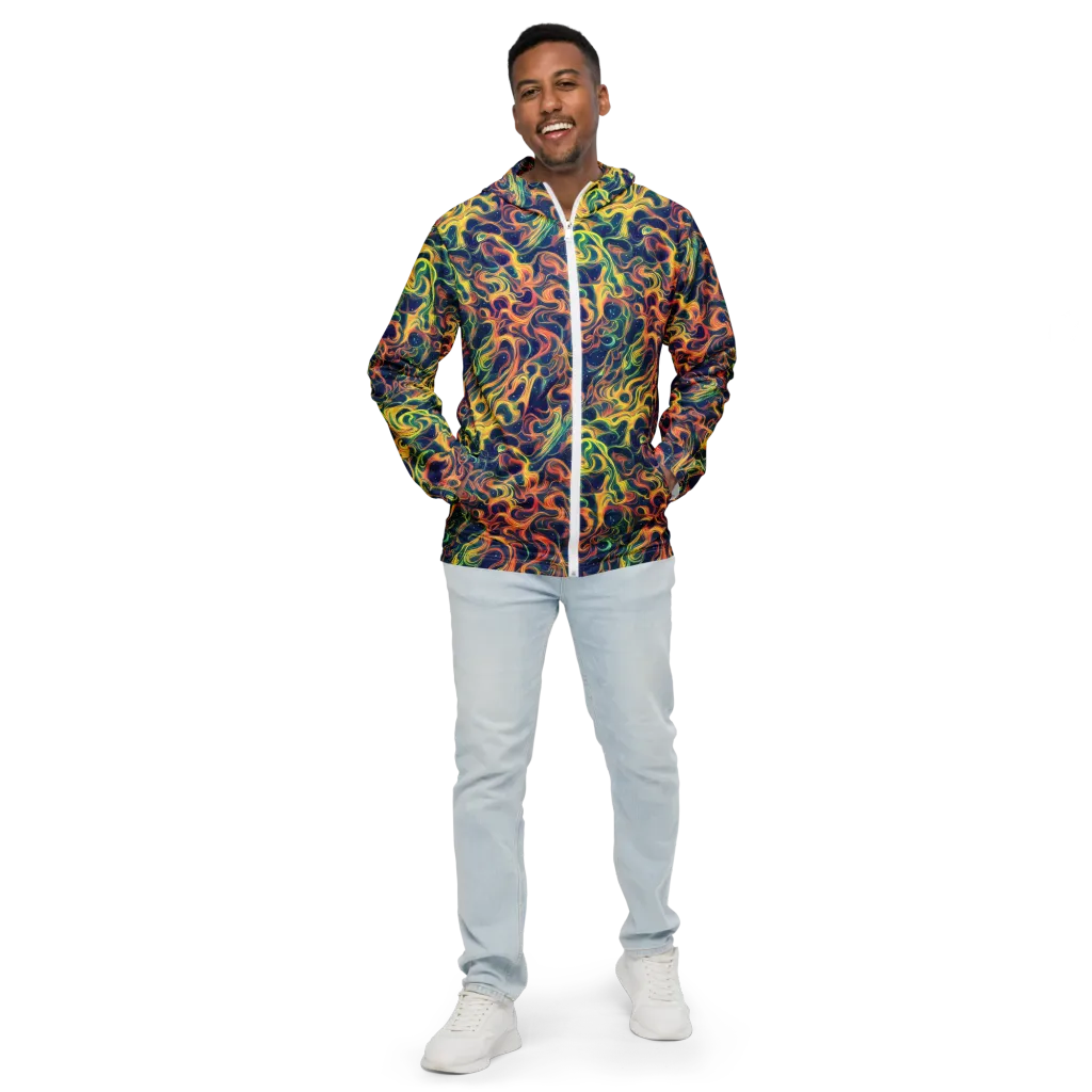 Celestial Flame on Men's Windbreaker — Front