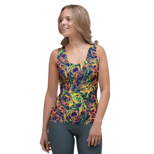 Celestial Flame on a Women's Tank Top
