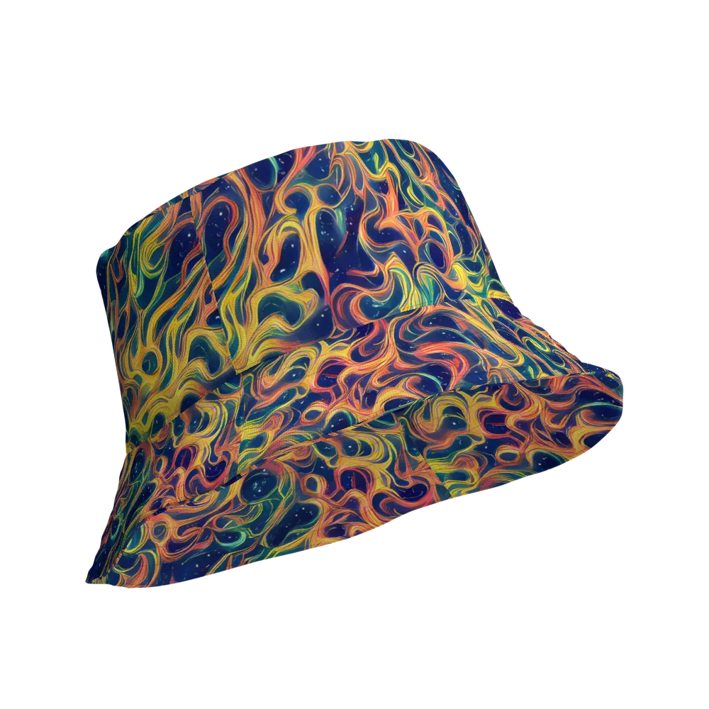 Celestial Flame on Reversible Bucket Hat — Product details Outside