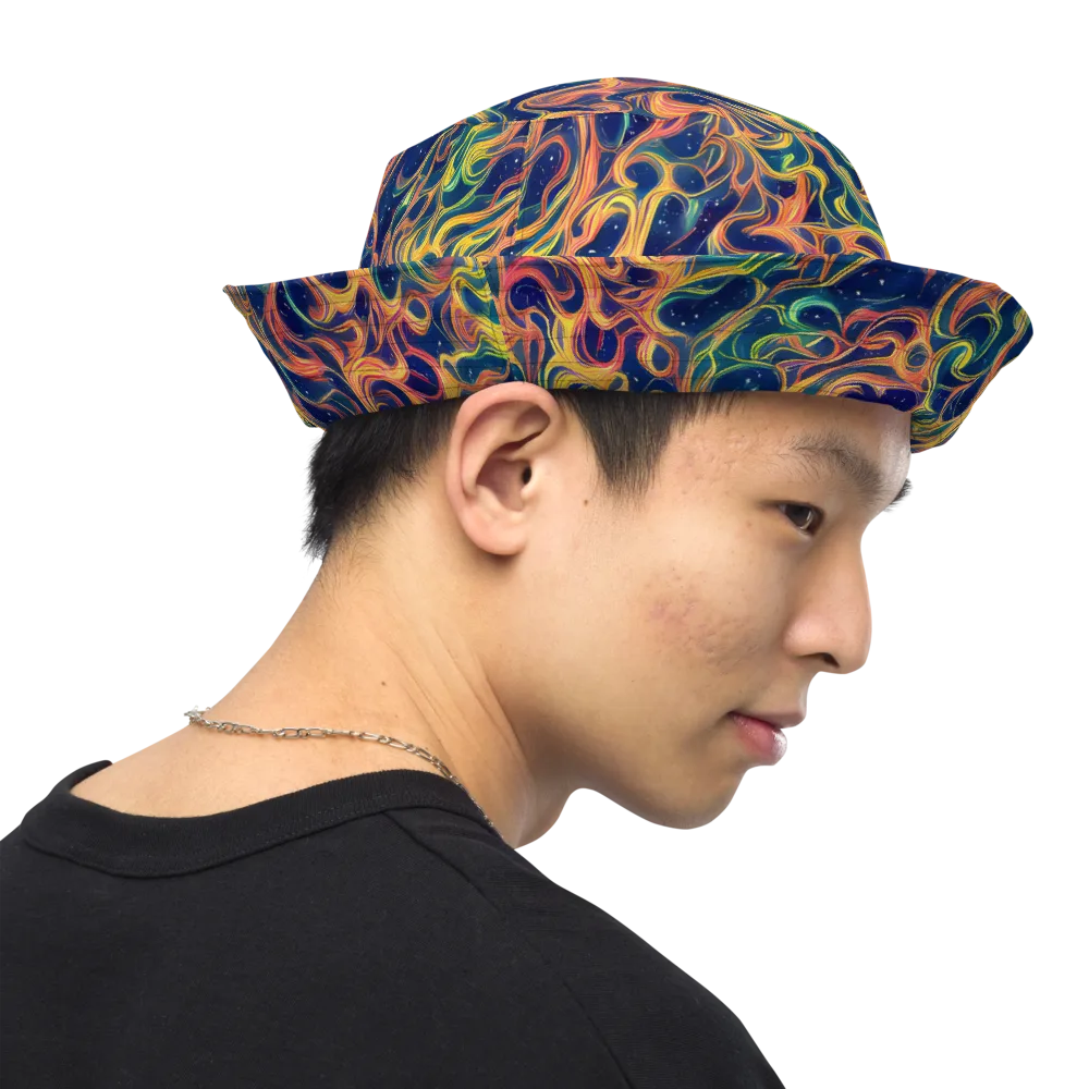 Celestial Flame on Reversible Bucket Hat — Right Outside
