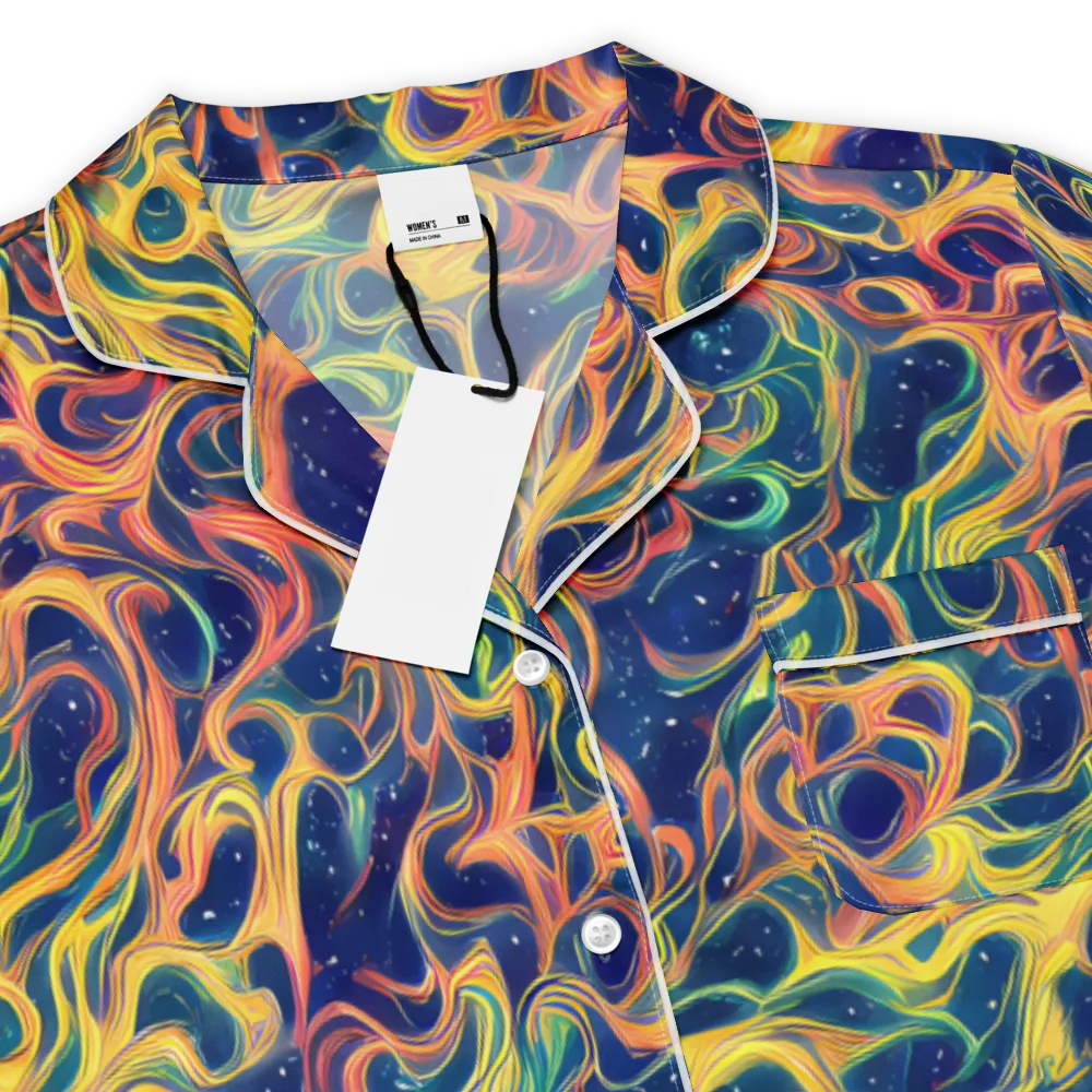 Celestial Flame on Women's Short Sleeve Pajama Top — Product details