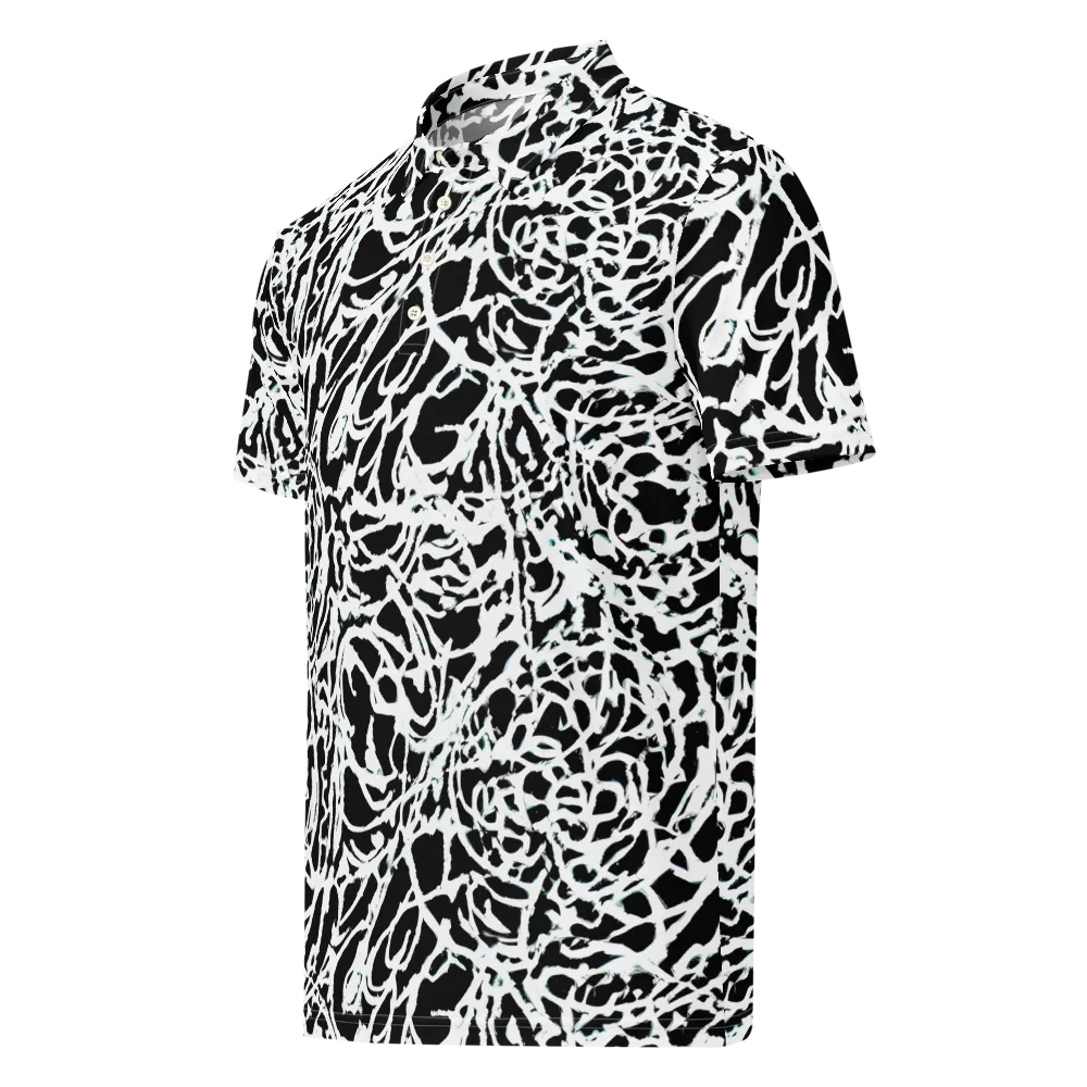 Obsidian Gesture on Men's Slim Fit Polo Shirt — Left Front
