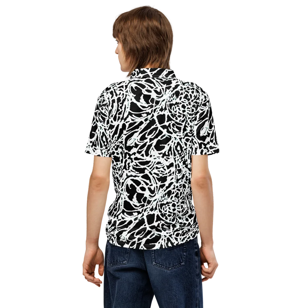 Obsidian Gesture on Men's Slim Fit Polo Shirt — Back