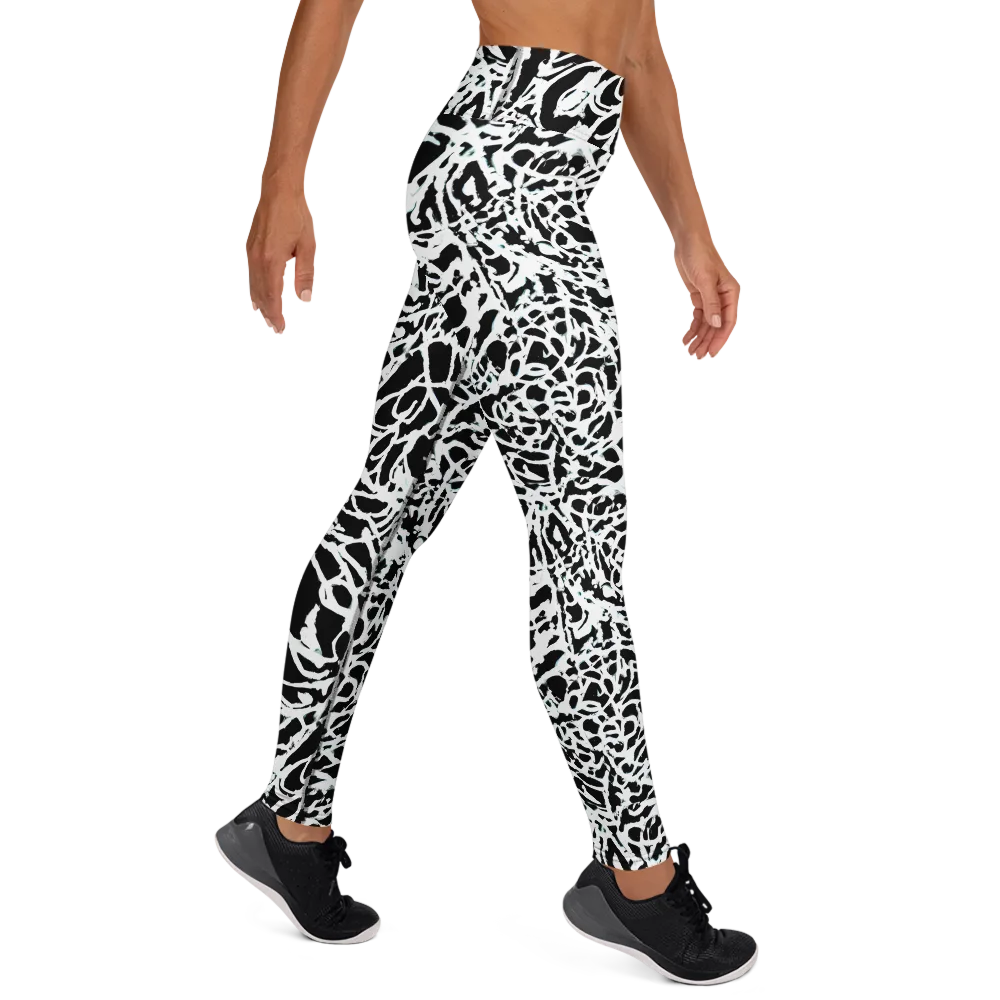 Obsidian Gesture on Yoga Leggings — Right