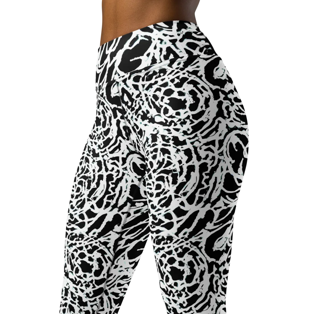 Obsidian Gesture on Yoga Leggings — Left Front
