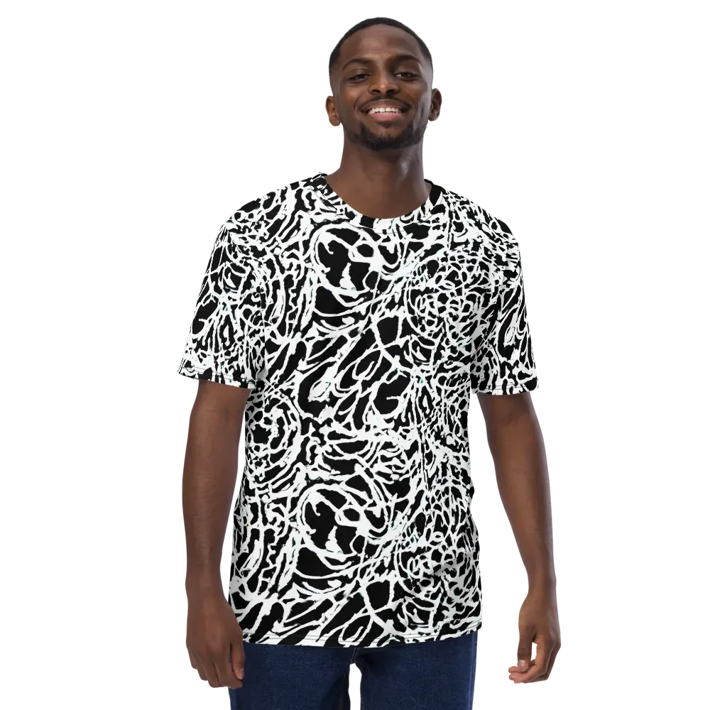 Obsidian Gesture on Men's Crew Neck T-Shirt — Front