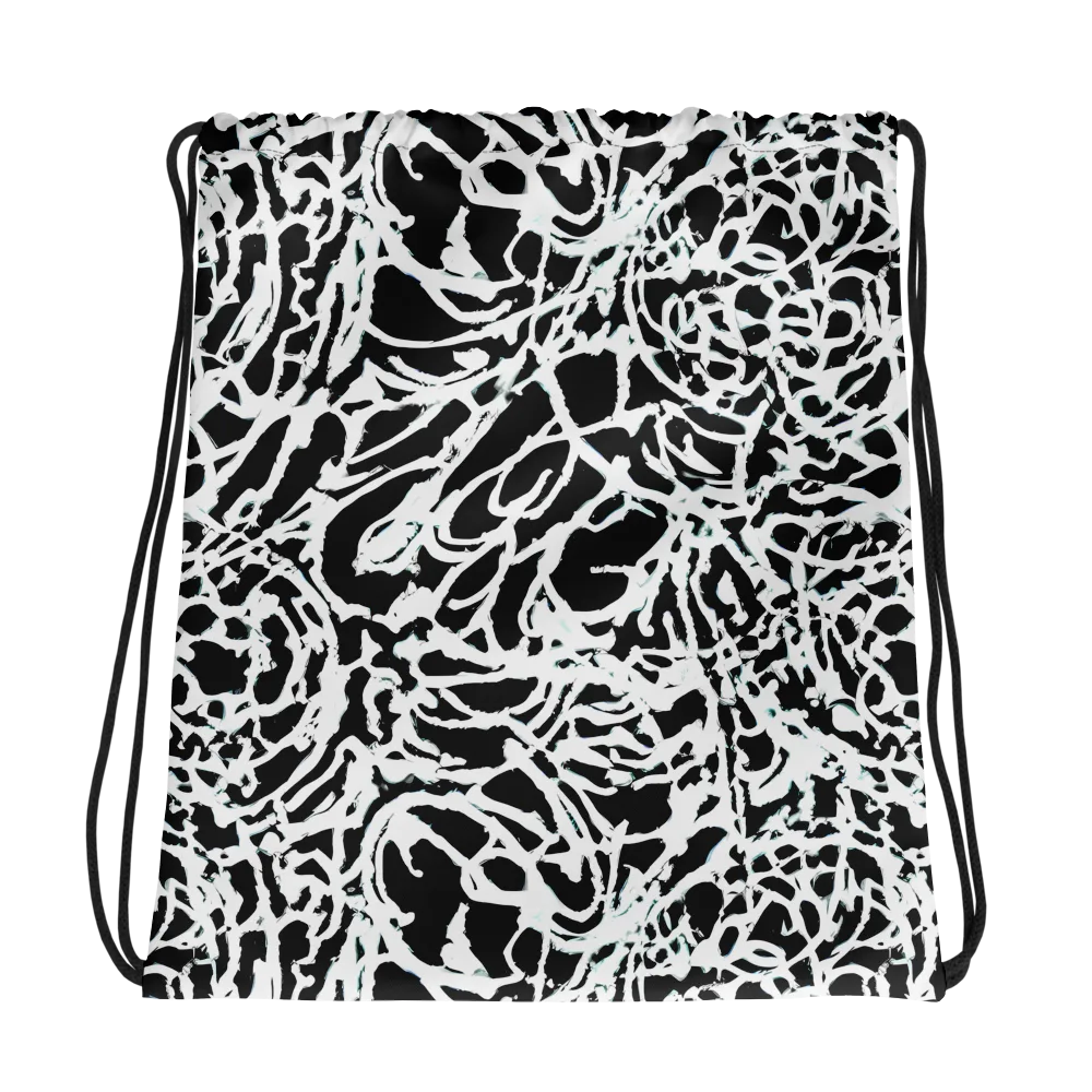Obsidian Gesture on Drawstring Bag — Photo