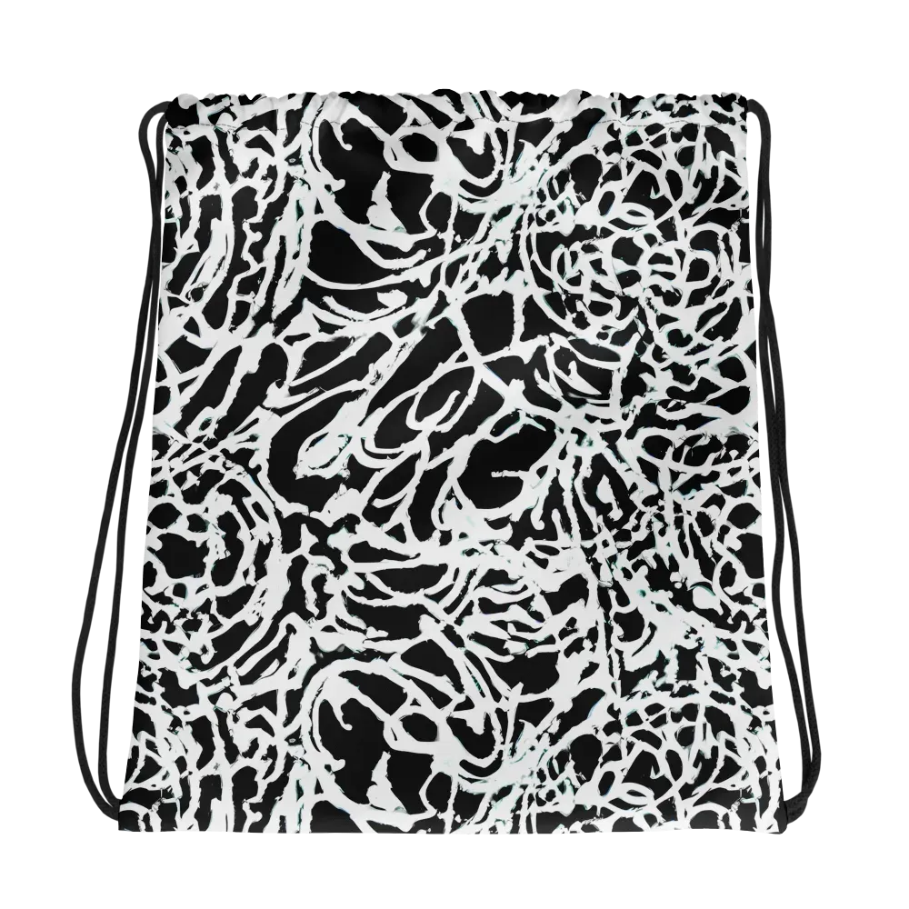 Obsidian Gesture on Drawstring Bag — Photo