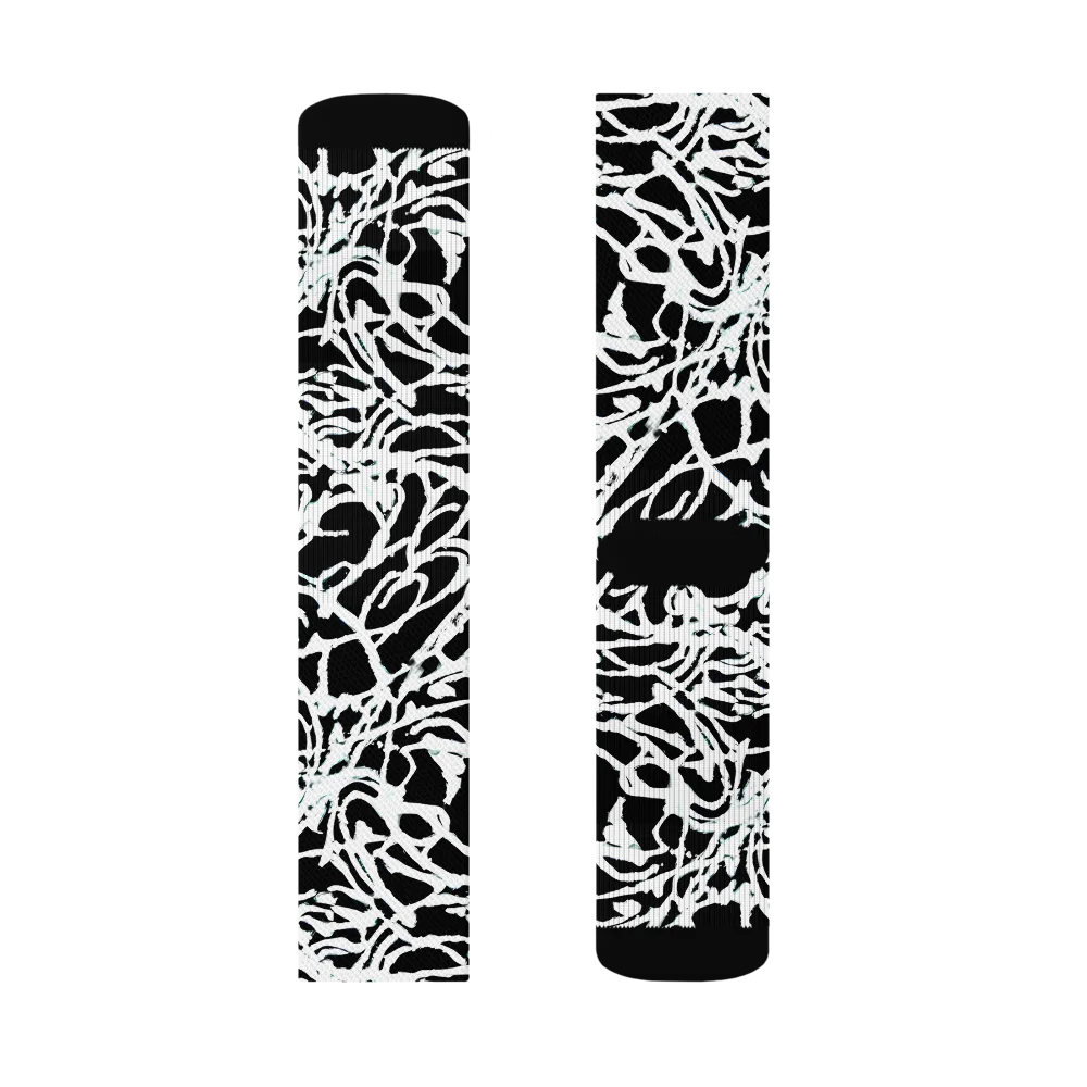 Obsidian Gesture on Socks — Left Sock
