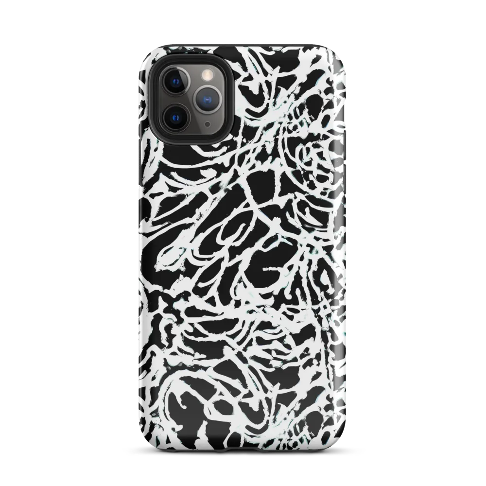 Obsidian Gesture on Tough Case for iPhone® — Front