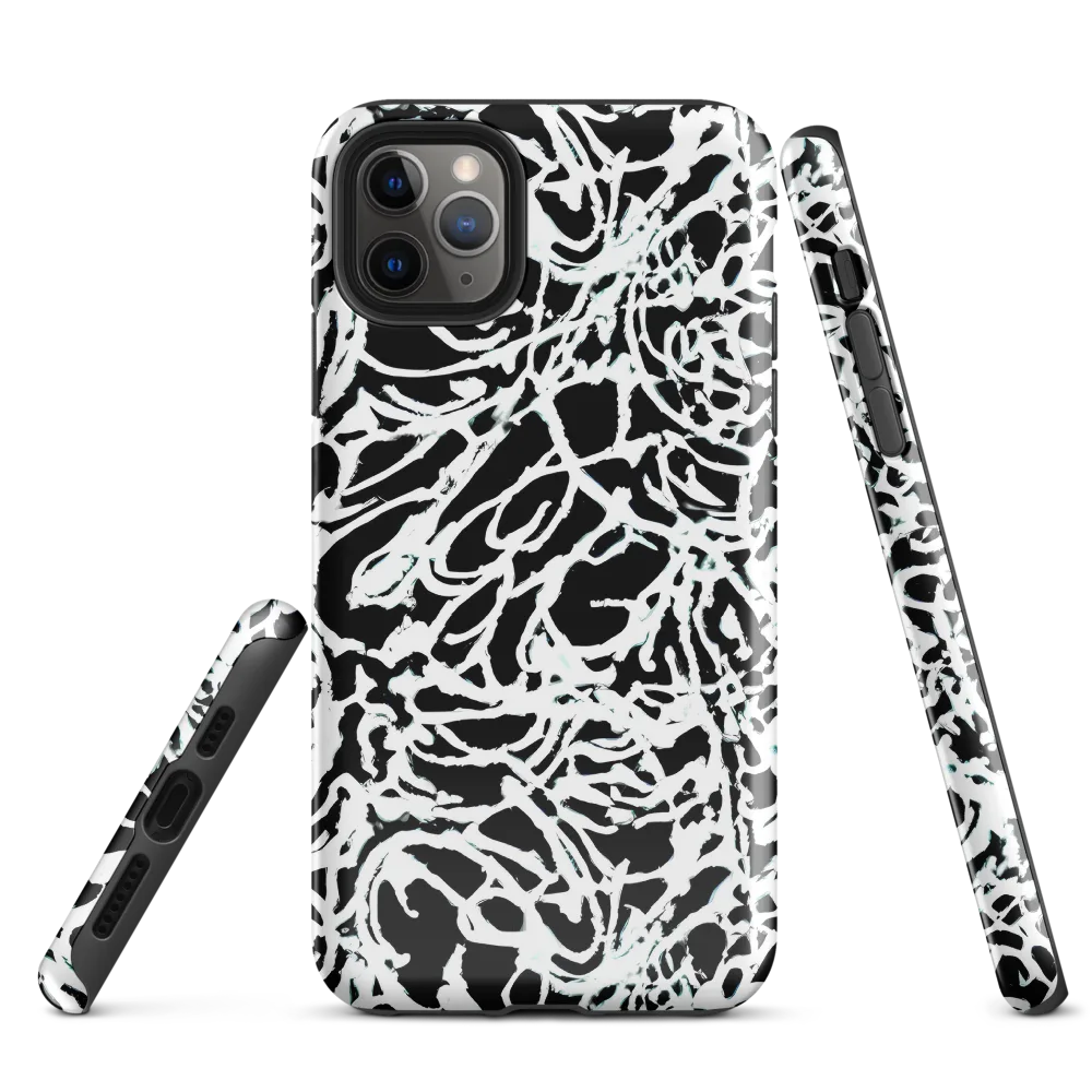 Obsidian Gesture on Tough Case for iPhone® — Front