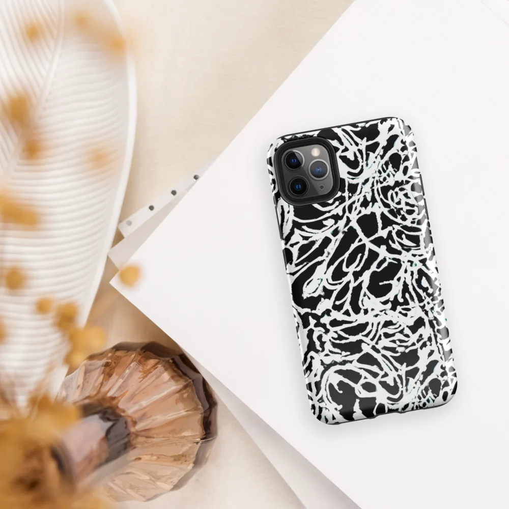 Obsidian Gesture on Tough Case for iPhone® — Front