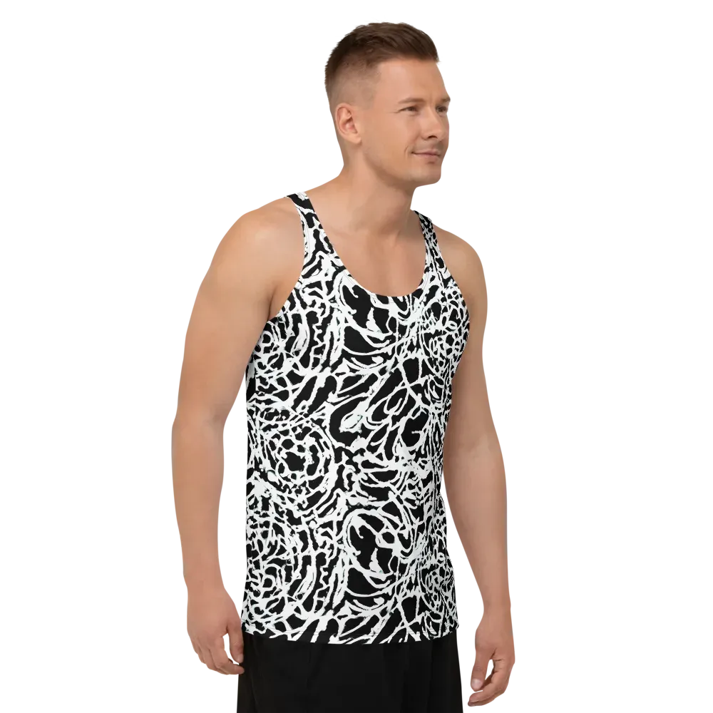 Obsidian Gesture on Men's Tank Top — Right Front