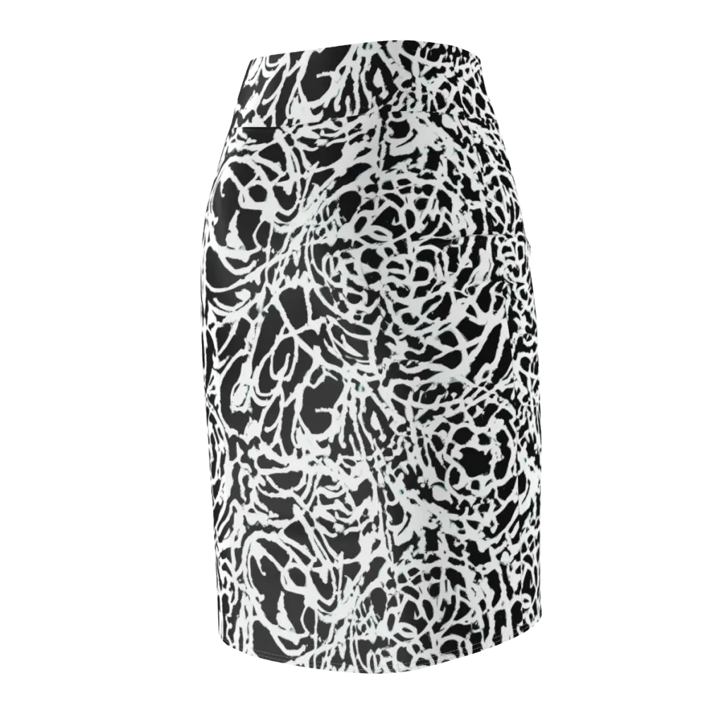 Obsidian Gesture on Pencil Skirt — Back Side