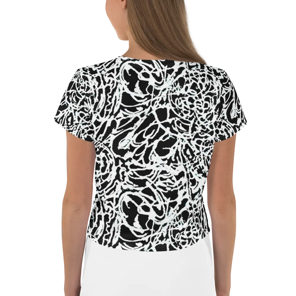 Obsidian Gesture on Crop Tee — Back