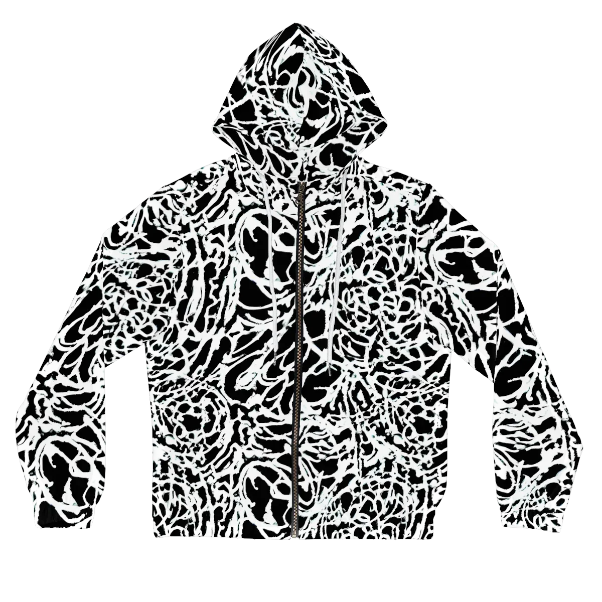 Obsidian Gesture on Women's Full-Zip Hoodie — Front