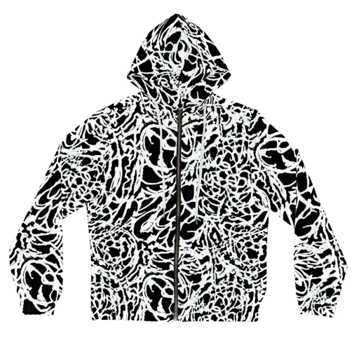 Obsidian Gesture on a Women's Full-Zip Hoodie