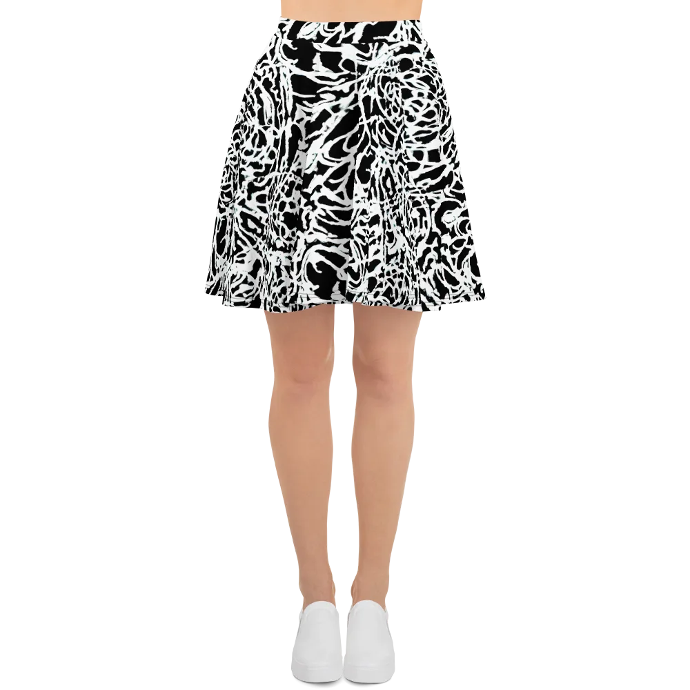 Obsidian Gesture on Skater Skirt — Front