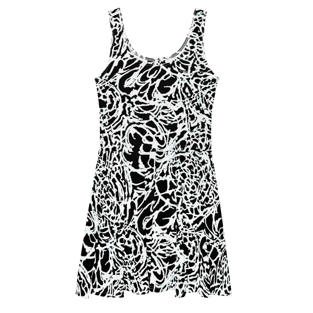Obsidian Gesture on Skater Dress — Front