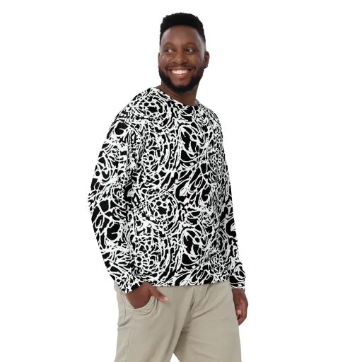 Obsidian Gesture on a Sweatshirt