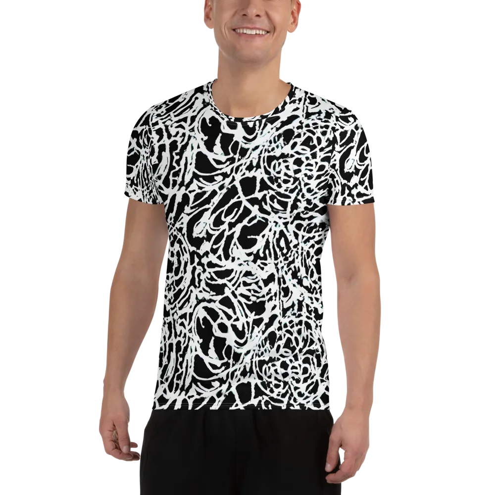 Obsidian Gesture on Men's Athletic T-Shirt — Front