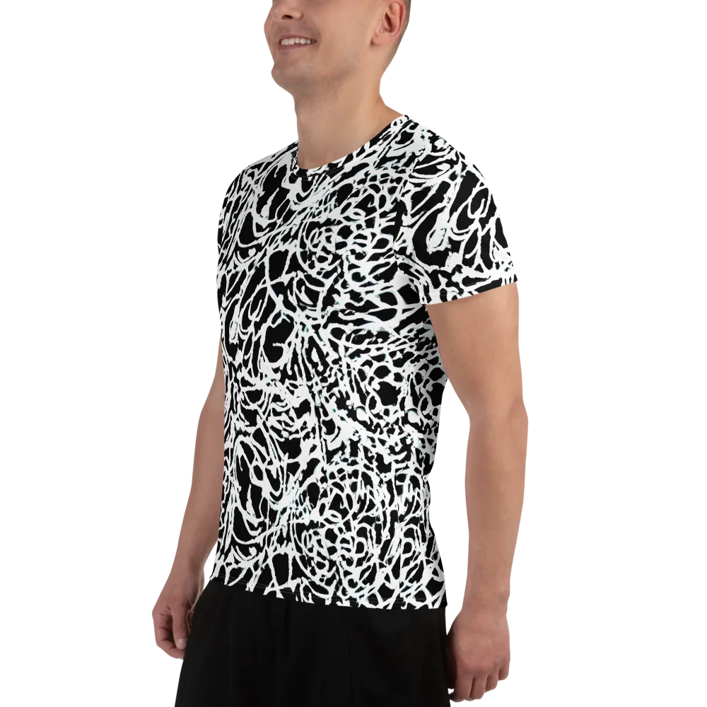 Obsidian Gesture on Men's Athletic T-Shirt — Left
