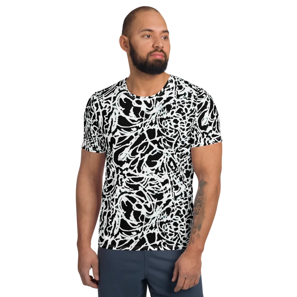 Obsidian Gesture on Men's Athletic T-Shirt — Front