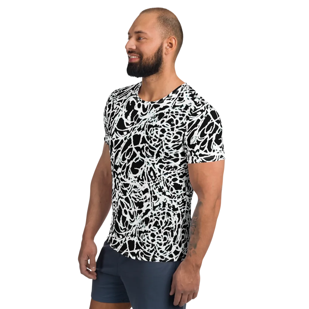 Obsidian Gesture on Men's Athletic T-Shirt — Left