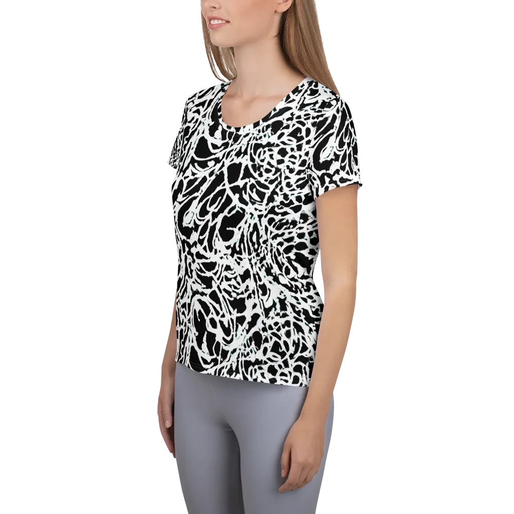 Obsidian Gesture on Women's Athletic T-Shirt — Left