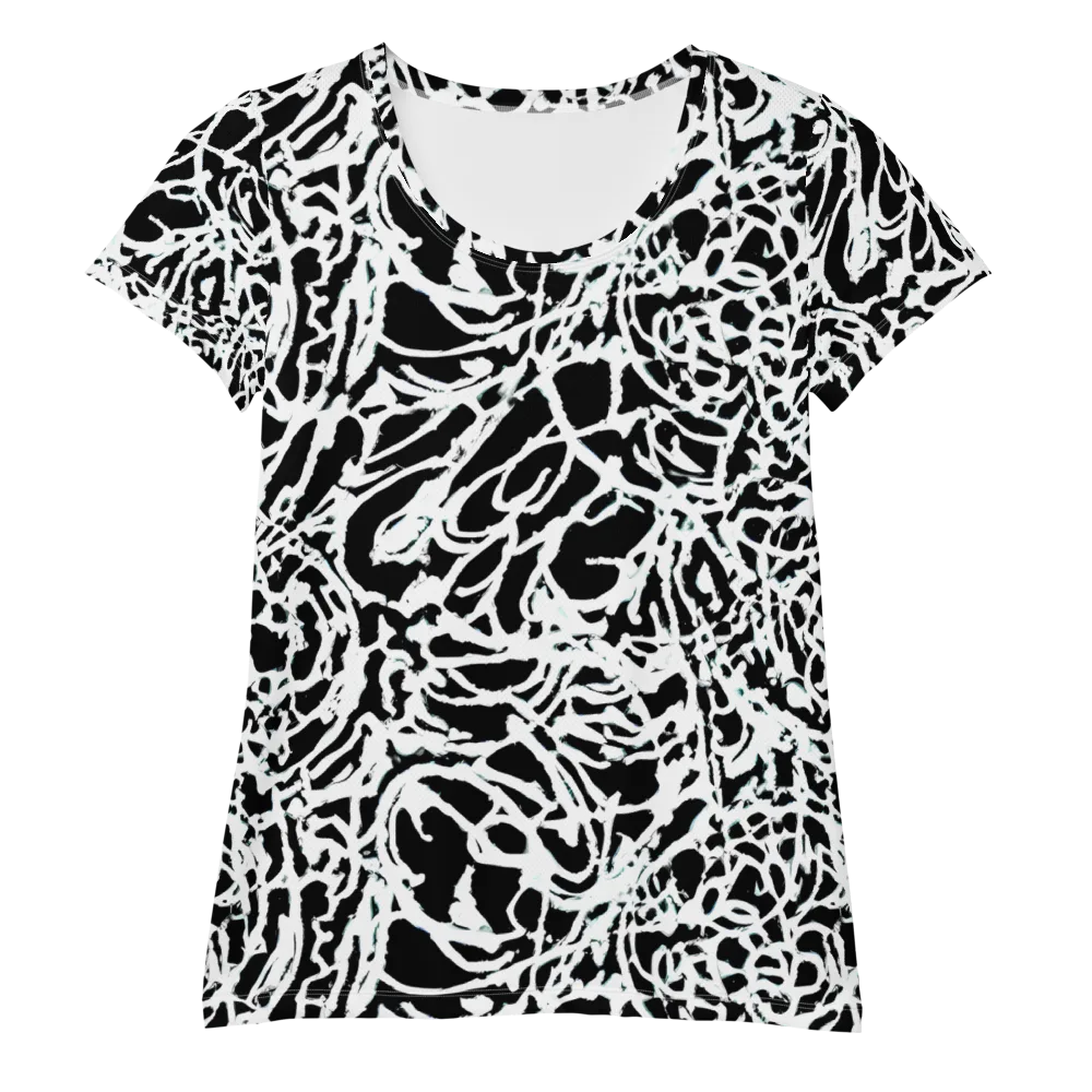 Obsidian Gesture on Women's Athletic T-Shirt — Front