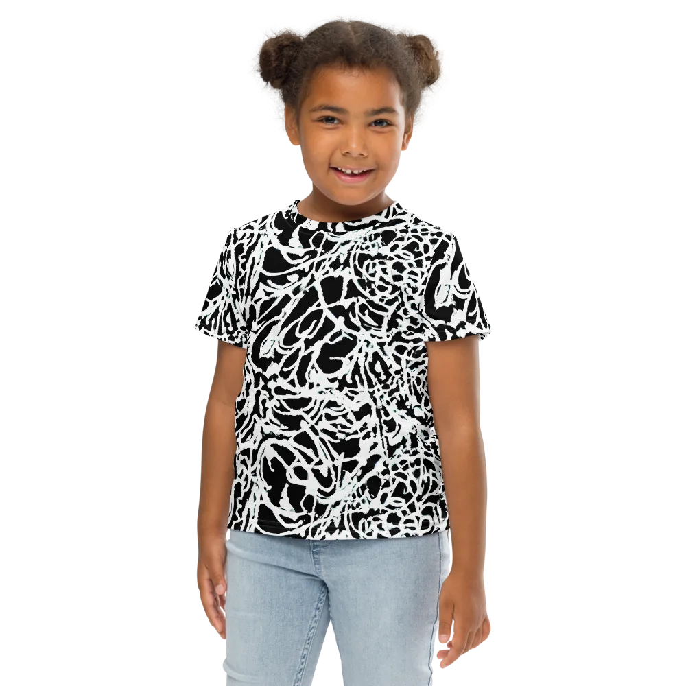Obsidian Gesture on Kids Crew Neck T-Shirt — Front