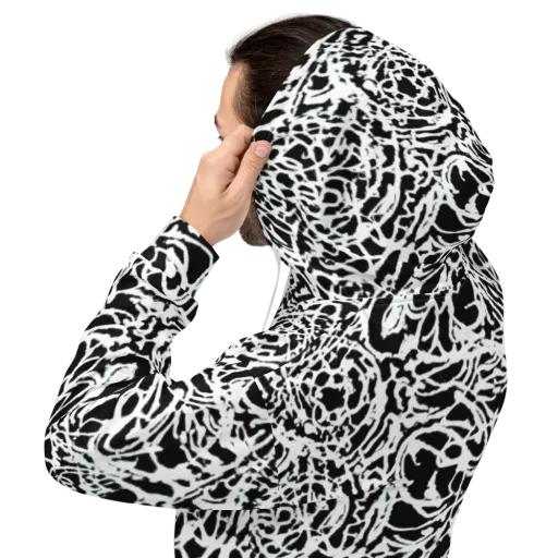 Obsidian Gesture on a Hoodie