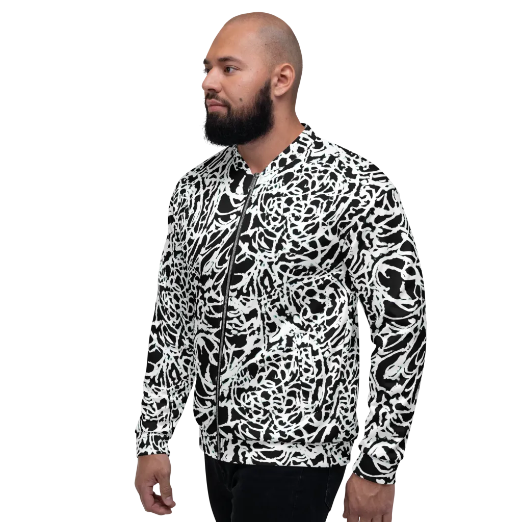 Obsidian Gesture on Bomber Jacket — Left
