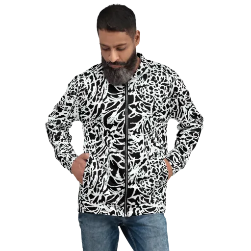Obsidian Gesture on a Bomber Jacket