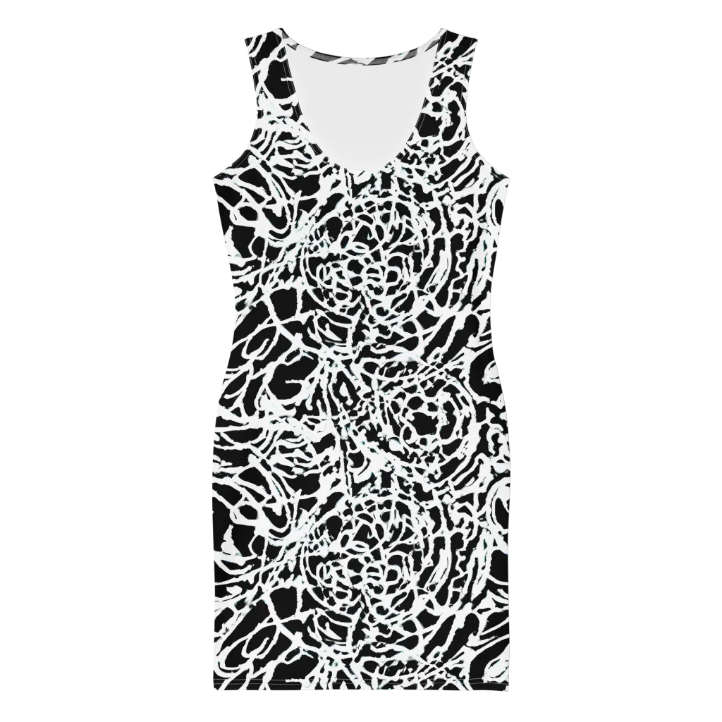 Obsidian Gesture on Bodycon Dress — Front