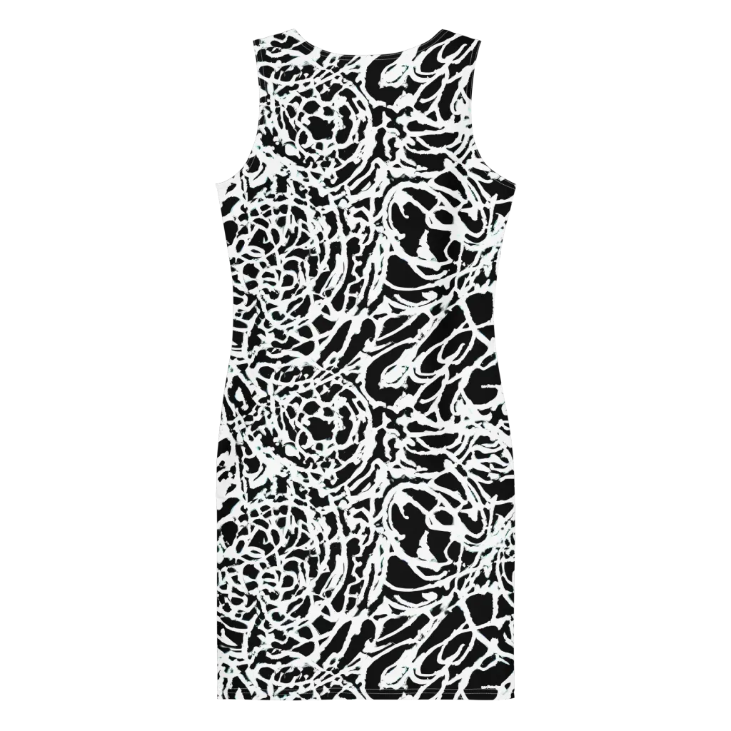 Obsidian Gesture on Bodycon Dress — Back