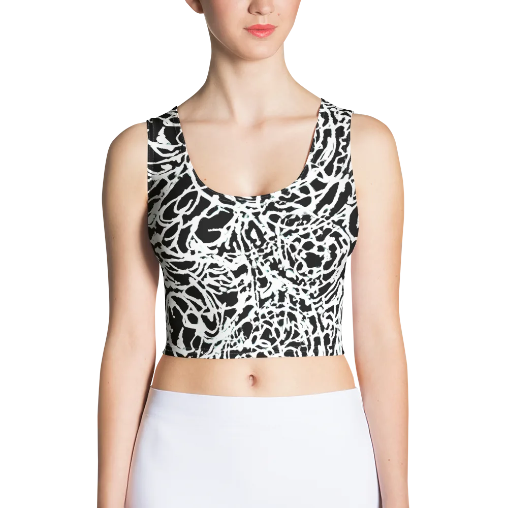 Obsidian Gesture on Crop Top — Front