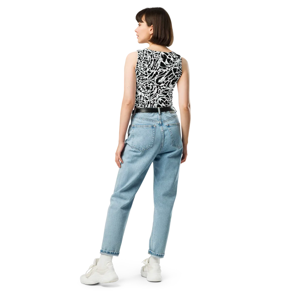 Obsidian Gesture on Crop Top — Back