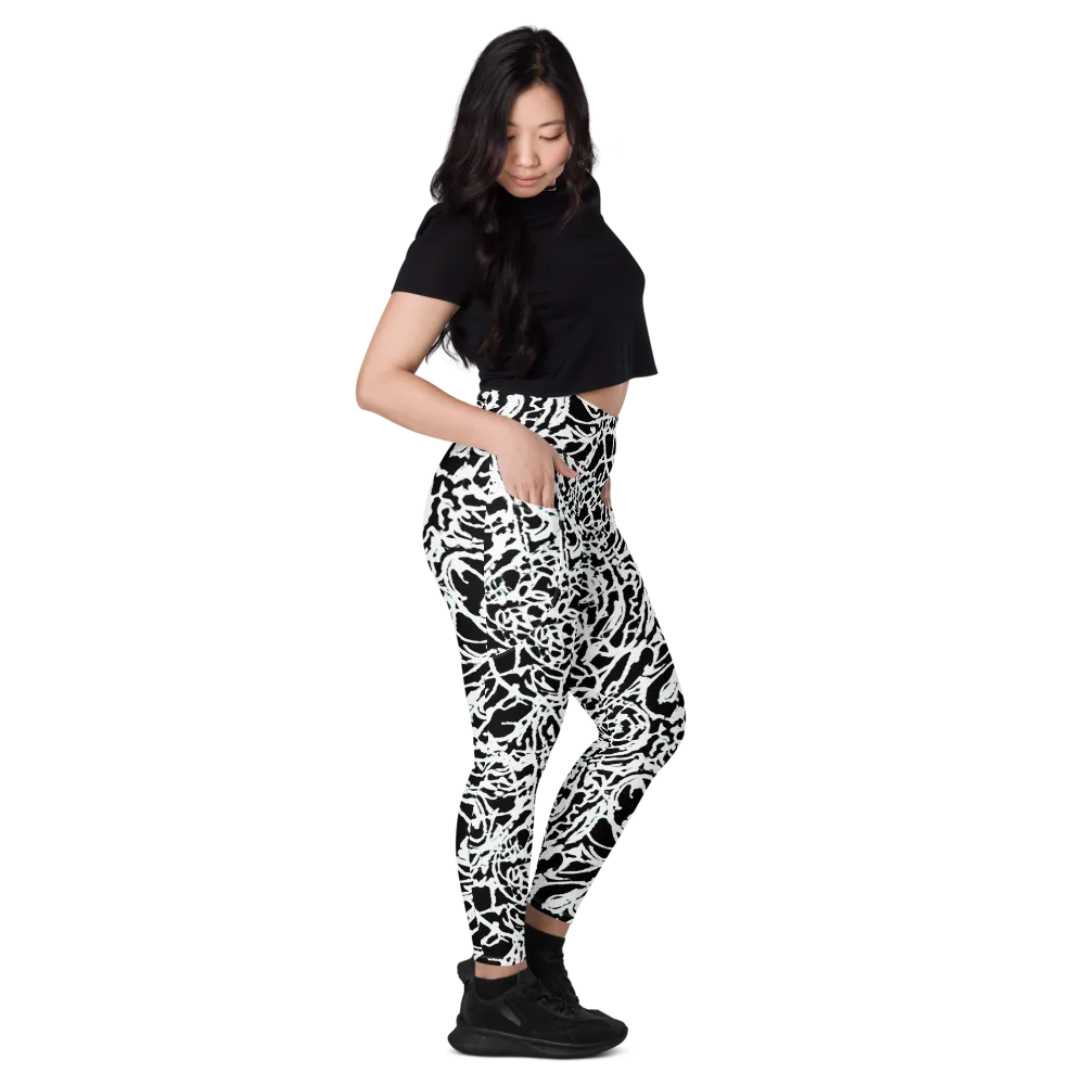 Obsidian Gesture on Leggings with Pockets — Right