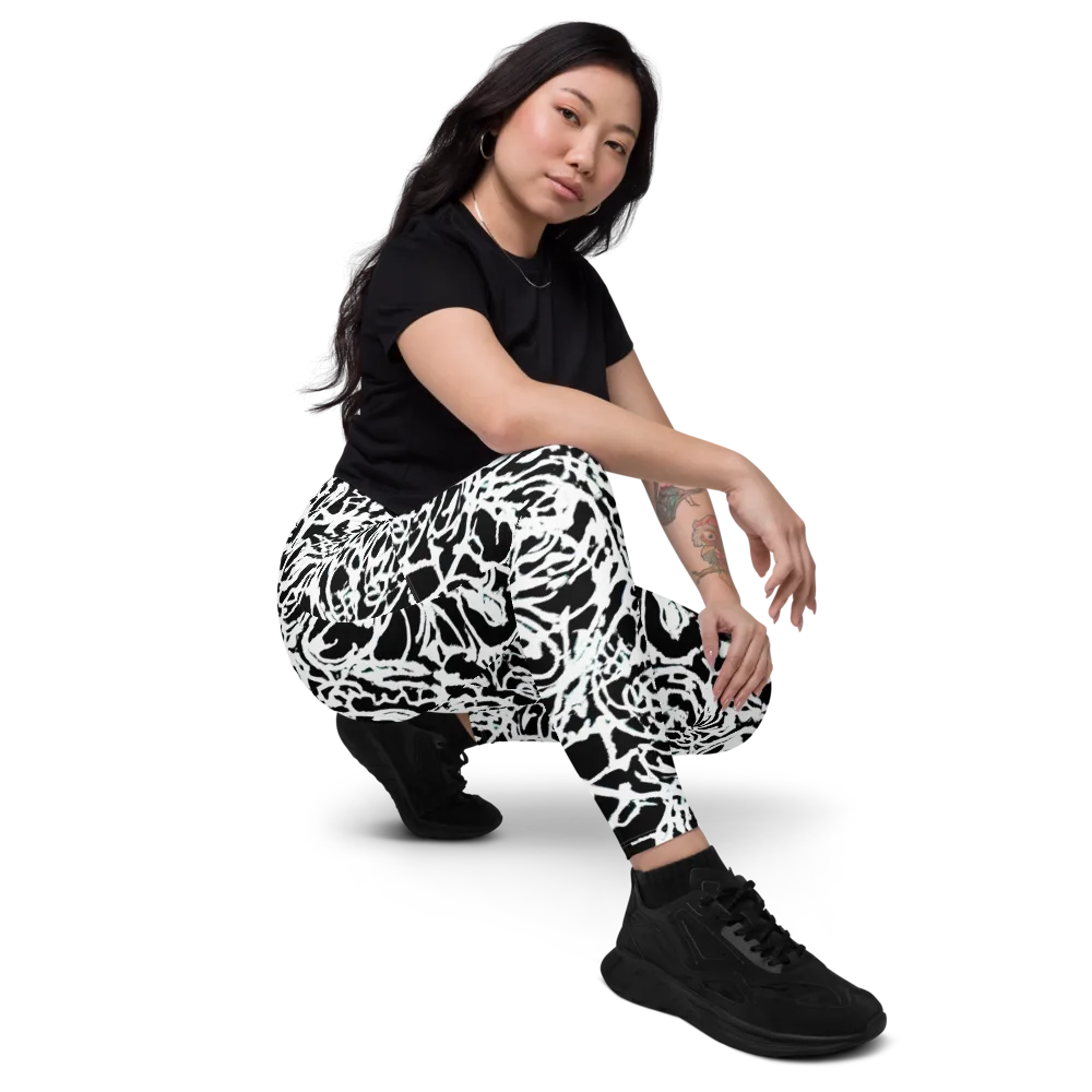 Obsidian Gesture on Leggings with Pockets — Right Front