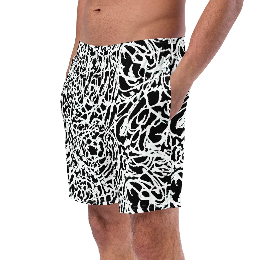 Obsidian Gesture on Swim Trunks — Left Front