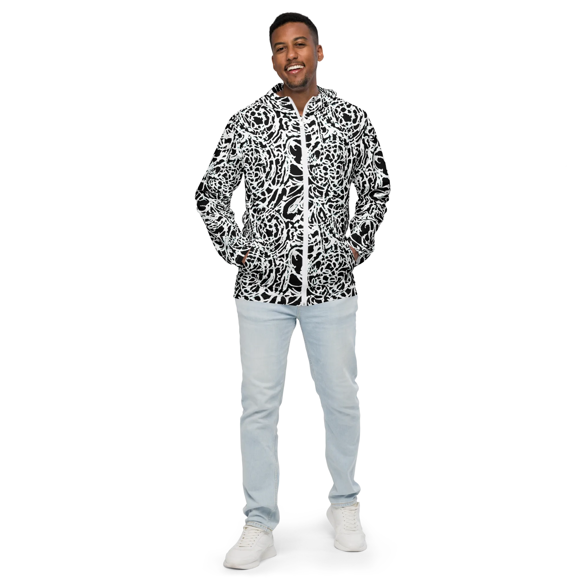Obsidian Gesture on Men's Windbreaker — Front