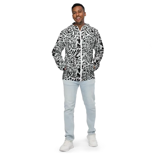 Obsidian Gesture on a Men's Windbreaker