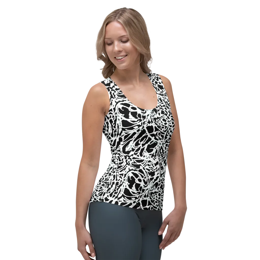 Obsidian Gesture on Women's Tank Top — Right Front
