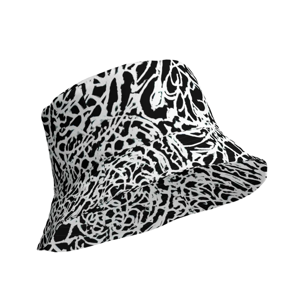 Obsidian Gesture on Reversible Bucket Hat — Product details Outside