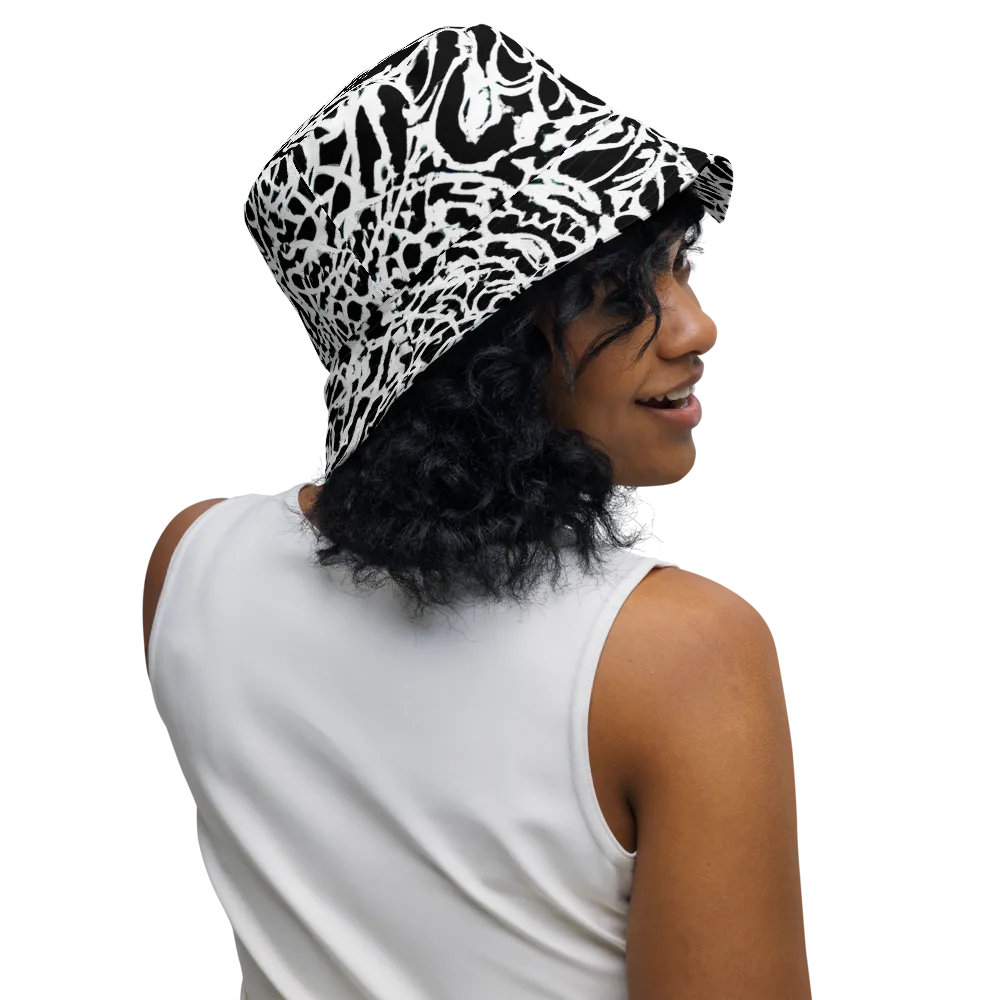 Obsidian Gesture on Reversible Bucket Hat — Right Outside