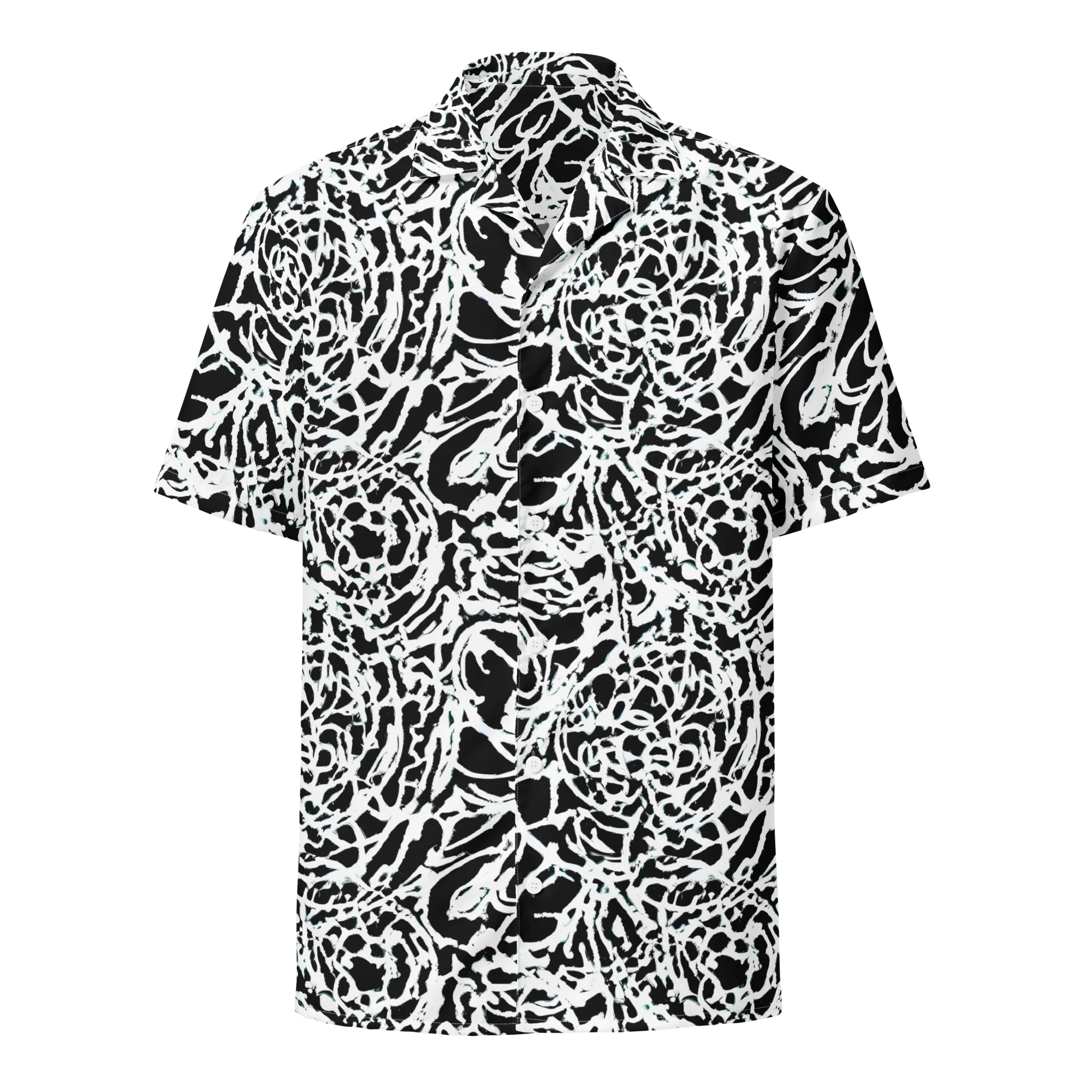 Obsidian Gesture on Button Shirt — Front