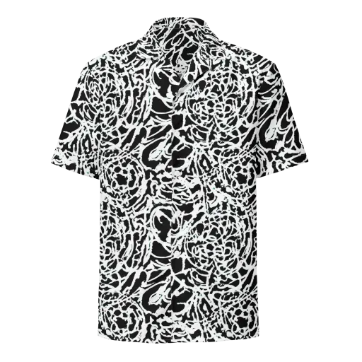 Obsidian Gesture on a Button Shirt